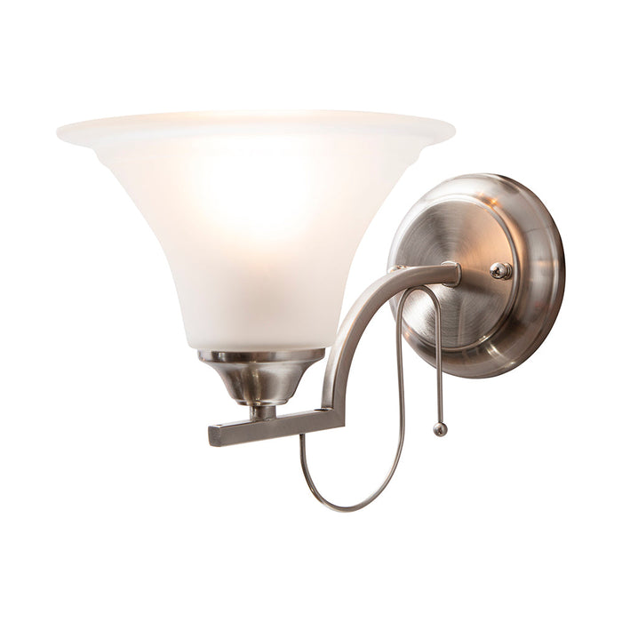 Aplique De Pared Níquel Satinado 60w E27 1 Luz