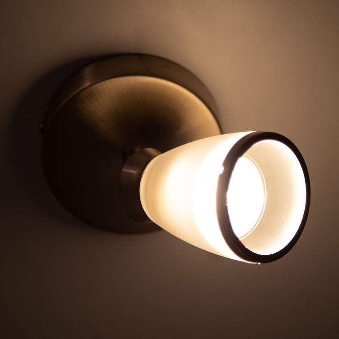 Lámpara de Techo Riel Níquel Satinado 50w Gu10 1 Luz