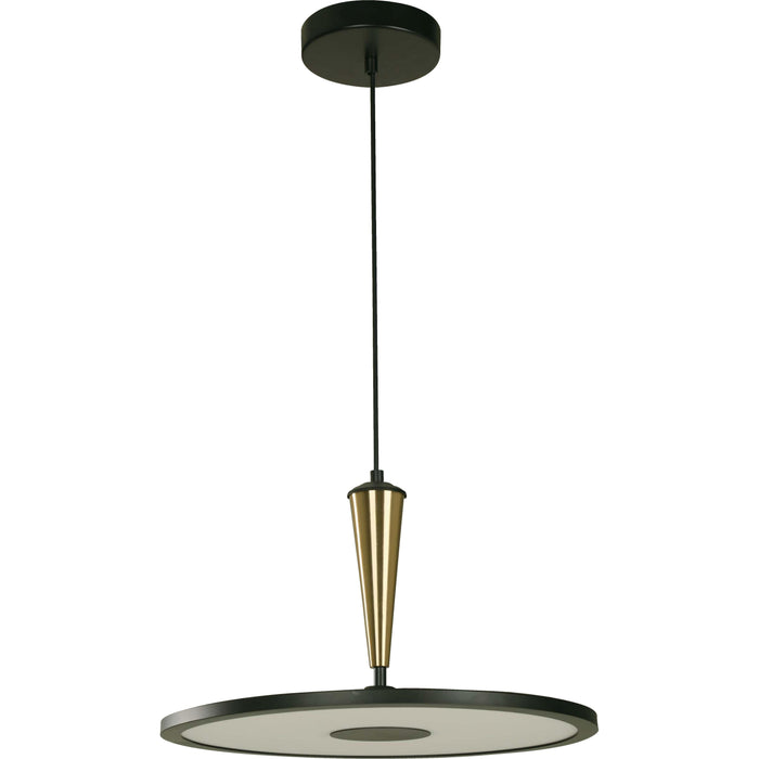 LAMP. LED COLGANTE NEGRO 24W 100-240V 4000K