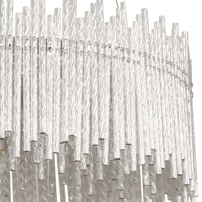 Lámpara Colgante Color Blanco Brillante 40 W de 8 Luces