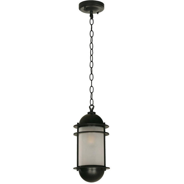Lámpara Exterior Colgante Negro 1L E27 40W