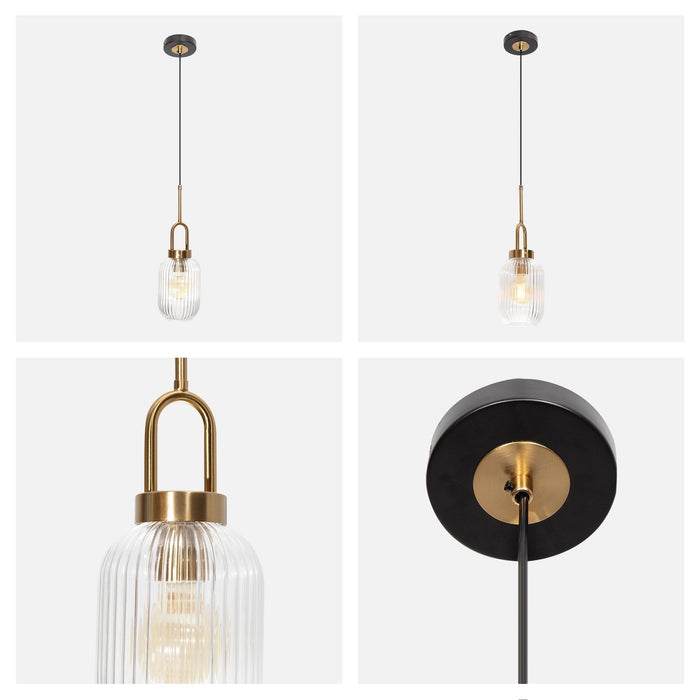 Lámpara Colgante Opulent Lights Bronce Antiguo E27 60w 1 Luz