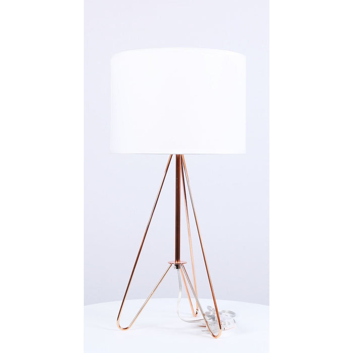 Lámpara De Mesa Cobre 60w E27 1 Luz