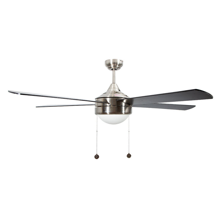 Ventilador de Techo 52" Níquel Satinado 2 luces 40W E27