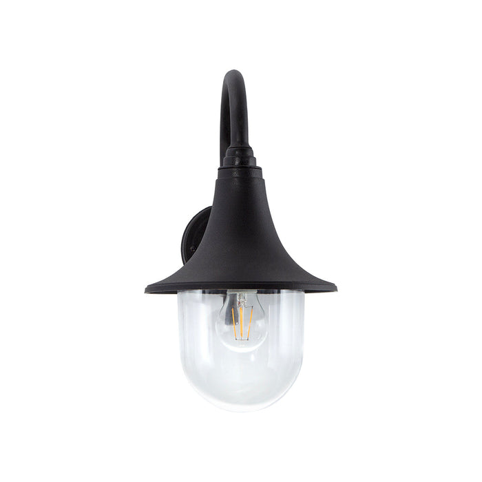 Aplique Pared Exteriores Farol Negro 60w E27 1 Luz