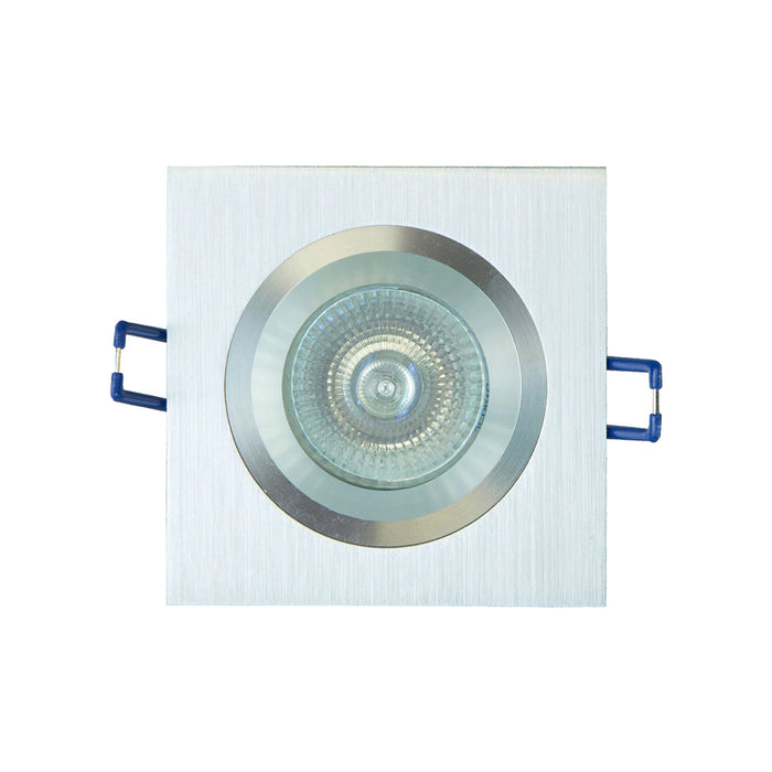 Kit 20 Bases Empotrable Mr16 Plata 50w 1 Luz