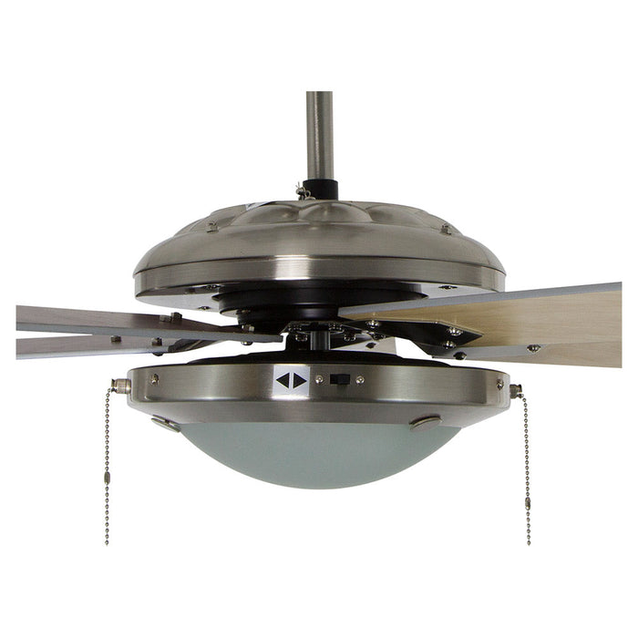 Ventilador De Techo Madera Clara/caoba 3 Velocidades  52