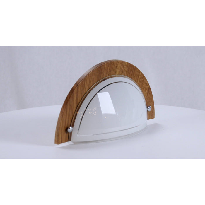 LAMP. PARED MADERA OSCURA 1L E27 60W