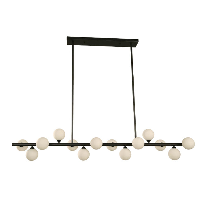 LAMP. COLGANTE NEGRO 14L G9 25W