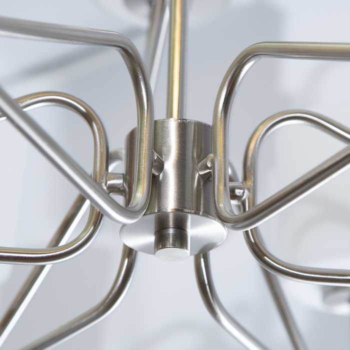 Candelabro Tobin Collection 9 luces , acabado en niquel pulido