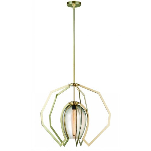LAMP. COLGANTE DORADO 1L E27 5W (CUERPO)