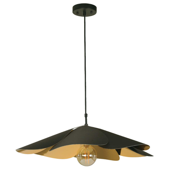 LAMP. TECHO NEGRO 1L E27 40W