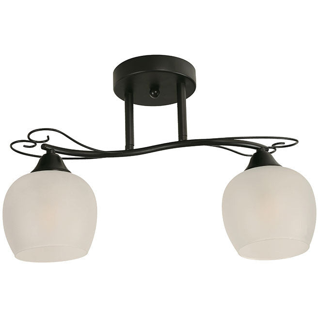 LAMP. TECHO NEGRO BLANCO 2L E27 40W