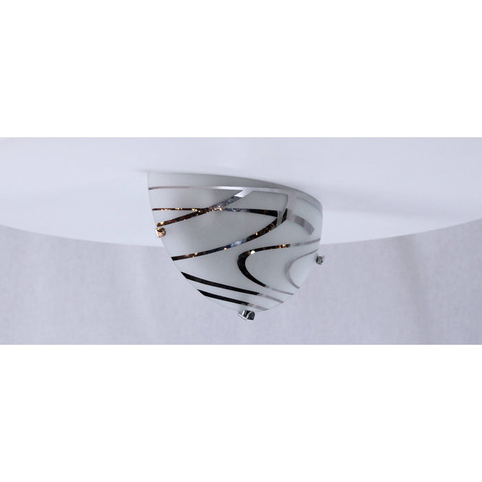 LAMP. PARED BLANCO CROMO 1L E27 60W