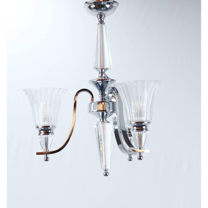 Lámpara Colgante Cromo 3L E27 60W