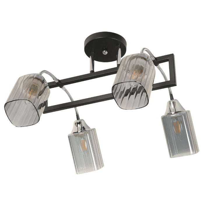 LAMP. TECHO NEGRO 4L E27 60W