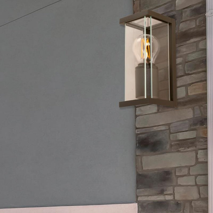 Lámpara Exterior Pared Gris 1L E27 15W