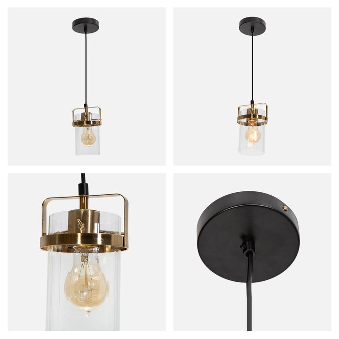 Lámpara Colgante Opulent Lights Negro Bronce E27 60w 1 Luz