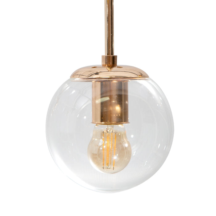 Lámpara Colgante Negro Oro E27 40w 9 Luces