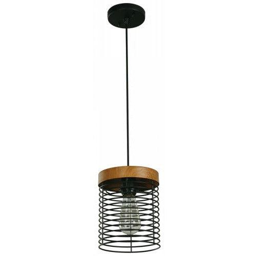 Lámpara Colgante Negro 1L E26 60W