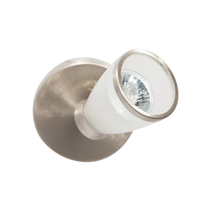 Lámpara de Techo Riel Níquel Satinado 50w Gu10 1 Luz