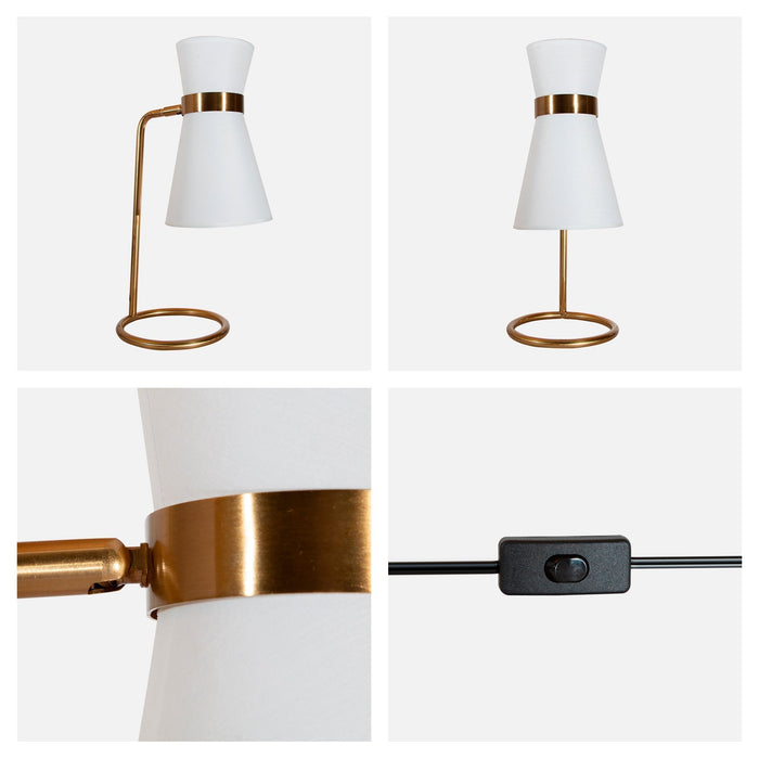 Lámpara de Mesa Cobre E27 40W  1 Luz