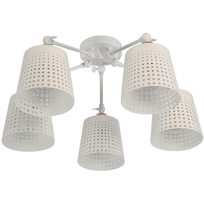 Lámpara Techo Blanco 5L E27 60W