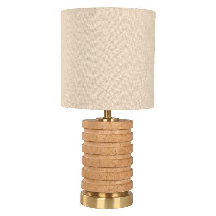 LAMP. MESA MADERA CLARA 1L E27 60W