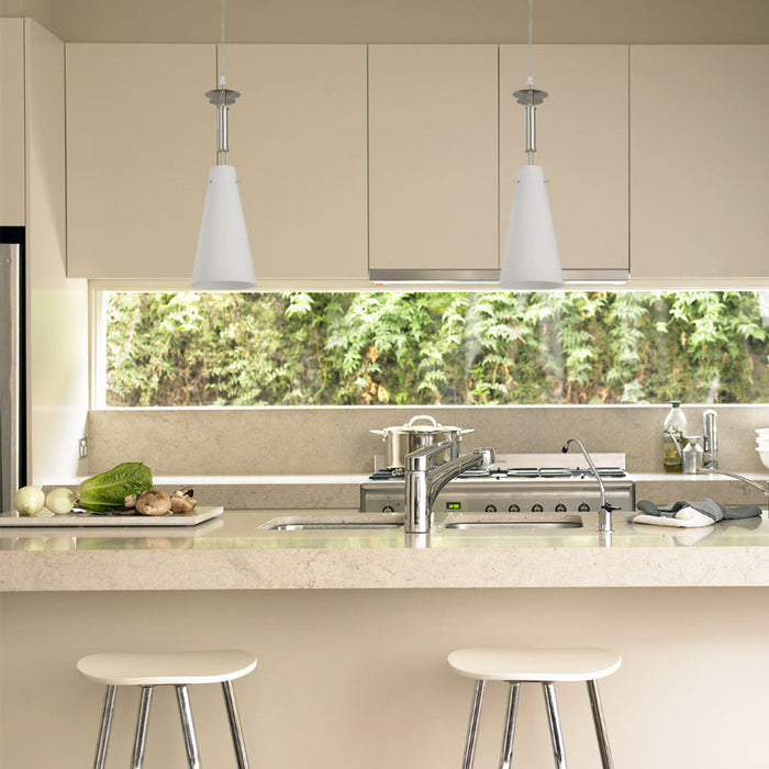 Lámpara de Techo Moderna Blanco y Níquel Satinado 60W E27 1 Luz