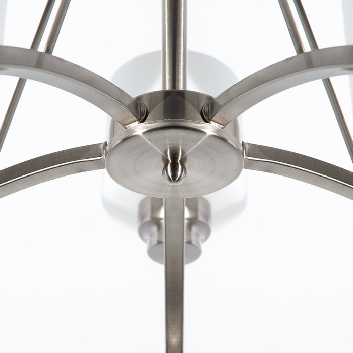 Lámpara Colgante Moderno Ike Lite Níquel Satinado 60W E27 5 Luces