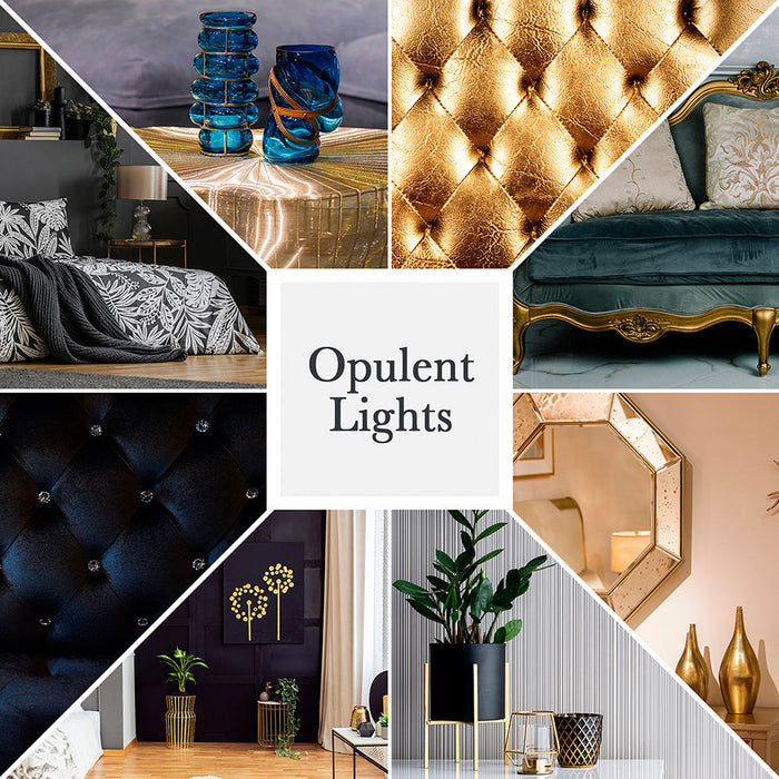 Lámpara de Techo Opulent Niquel Satinado E27 40w 8 Luces