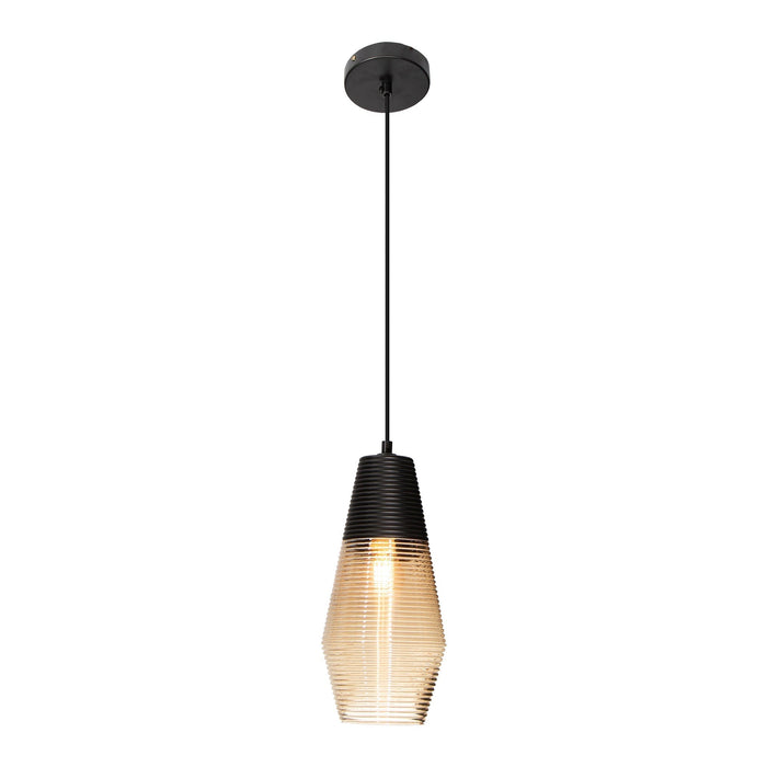 Lámpara Colgante Sleek Chic Negro E27 60w 1 Luz