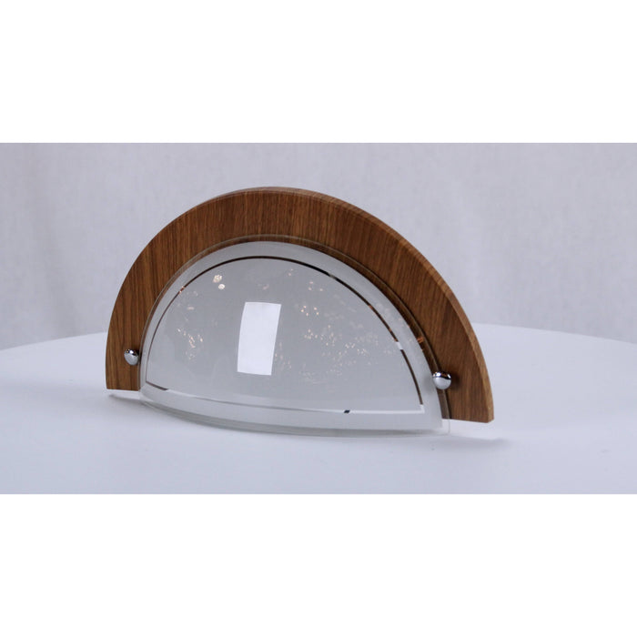 LAMP. PARED MADERA OSCURA 1L E27 60W