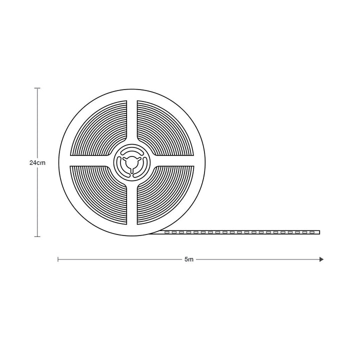 Tira LED Inteligente 5 metros con control de brillo & RGB vía WIFI