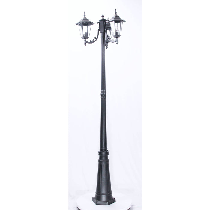 LAMP. EXT. POSTE ORO ANTIGUO 3L E27 100W