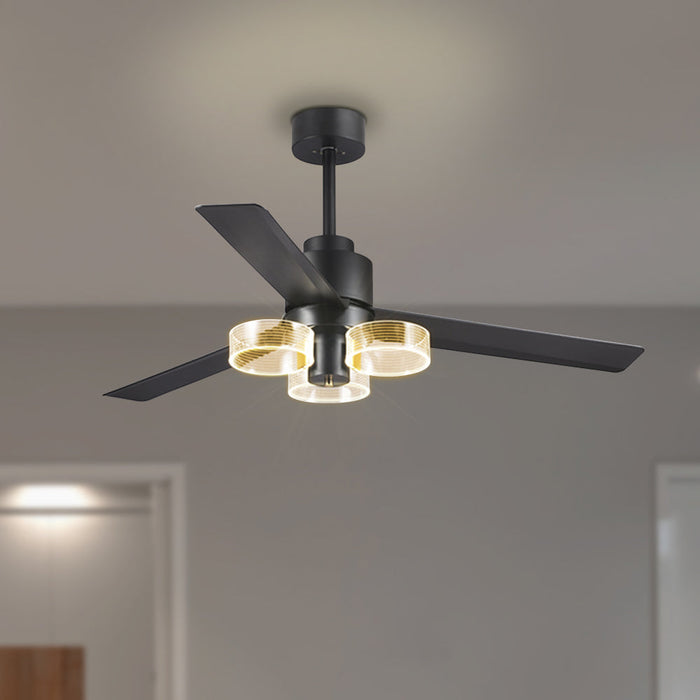 Ventilador de techo inteligente con luz LED