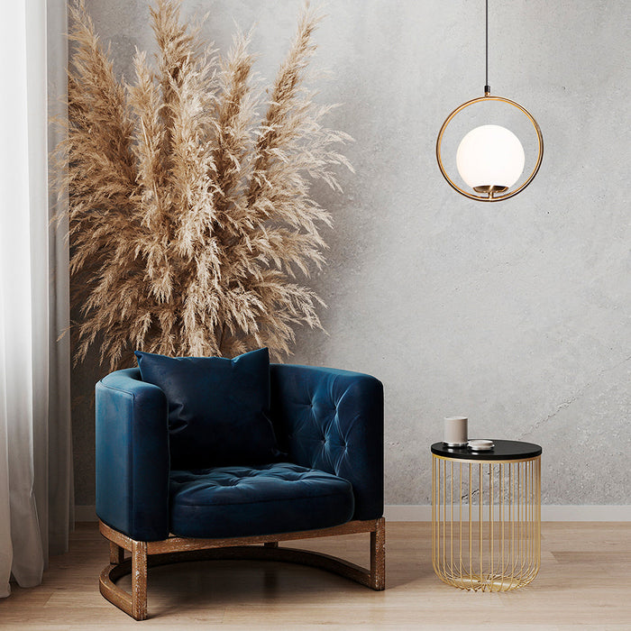 Lámpara Colgante Opulent Lights Negro Bronce E27 40w 1 Luz