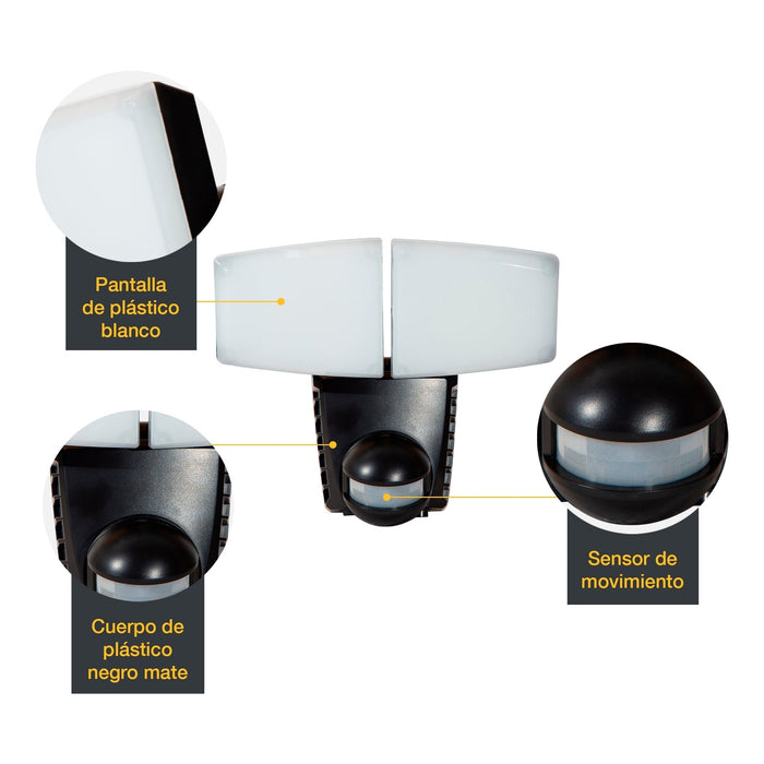 Lámpara Solar LED con Sensor de Movimiento