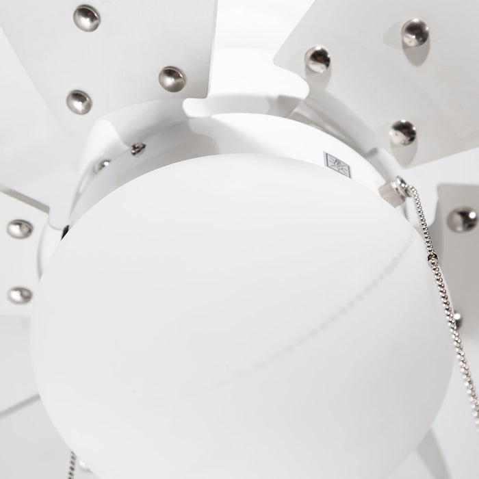 Ventilador de Techo "32 Blanco 6 Aspas 60w 3 Velocidades