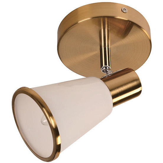 LAMP. TECHO REFLECTORA BRONCE SATINADO 1L E14 40W