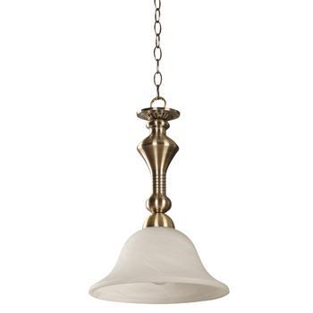 LAMP. COLGANTE BRONCE ANTIGUO 1L E27 60W