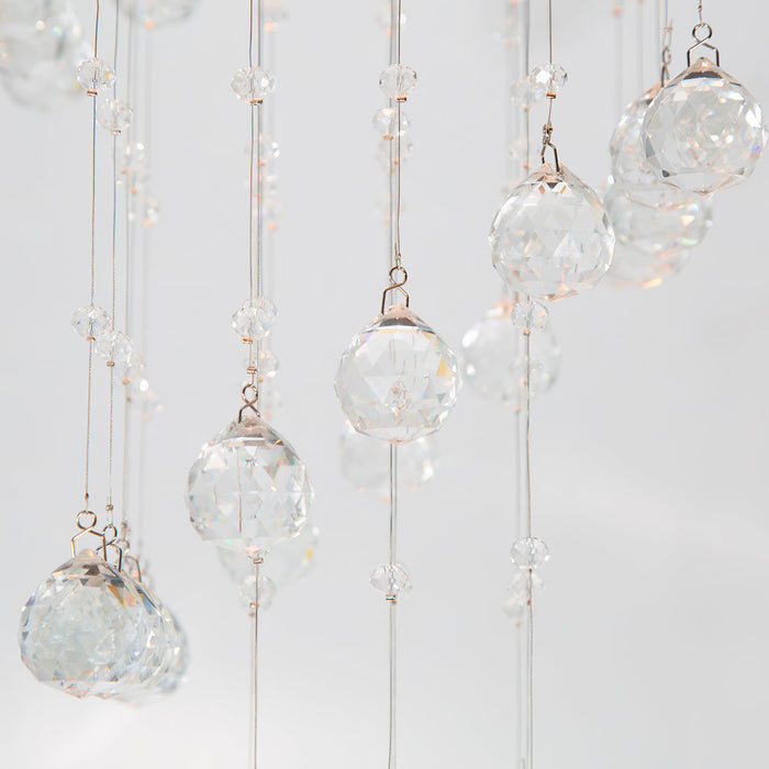 Lámpara de Techo Lumicentro Acabado Cromo Cristal de 3 Luces