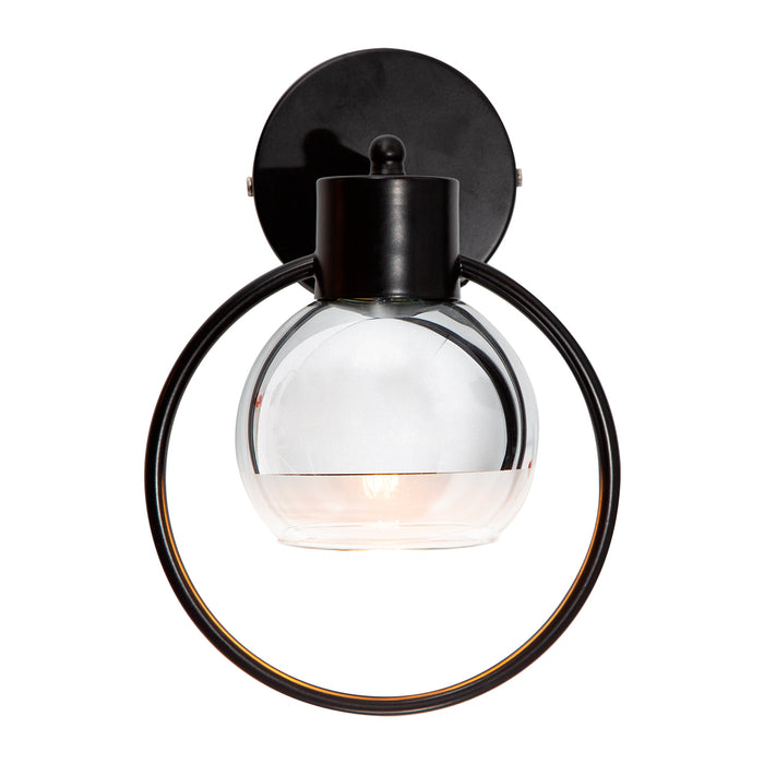 Lámpara de Pared Modern Luxe Negro E27 40w 1 Luz