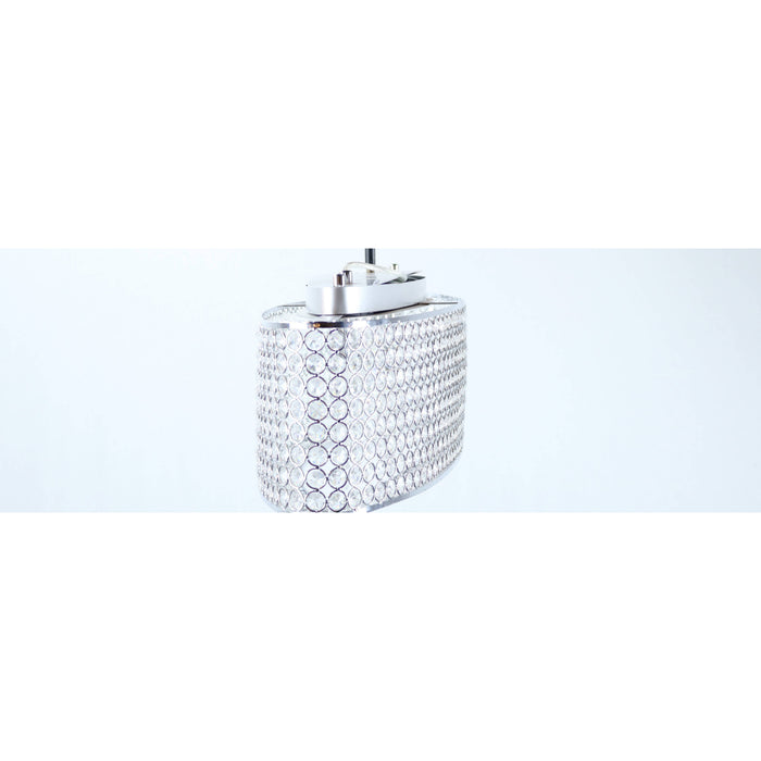 Lámpara Colgante/Techo De Cristal*5Lts*G9*40W*(B/I)*120V 60Hz*Acab. En Cromo (Convertible)