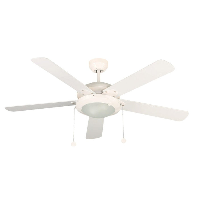 VENTILADOR DE TECHO 52" BLANCO 2L E27 40W