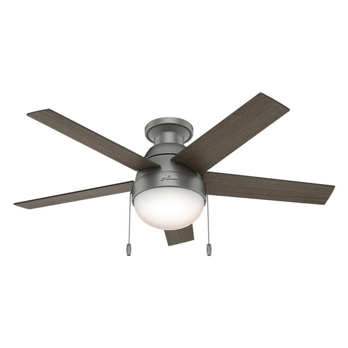 Ventilador de Techo Anslee de 46 pulgadas con Luz LED Gris Acero