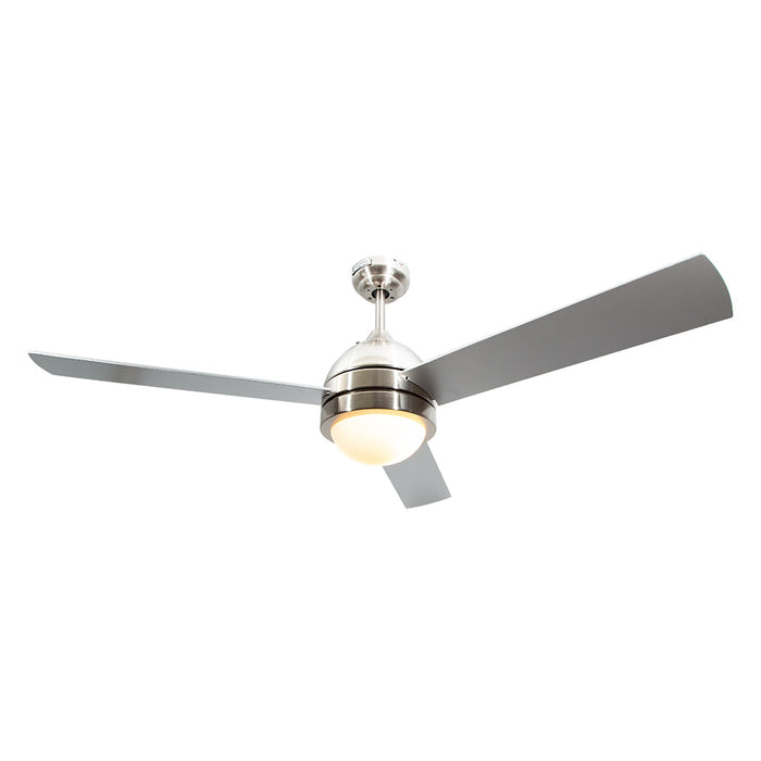 Ventilador de techo 52" Lumicentro Níquel Satinado 1 Luz E27
