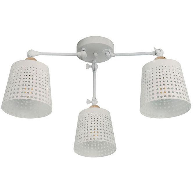 Lámpara Techo Blanco 3L E27 60W