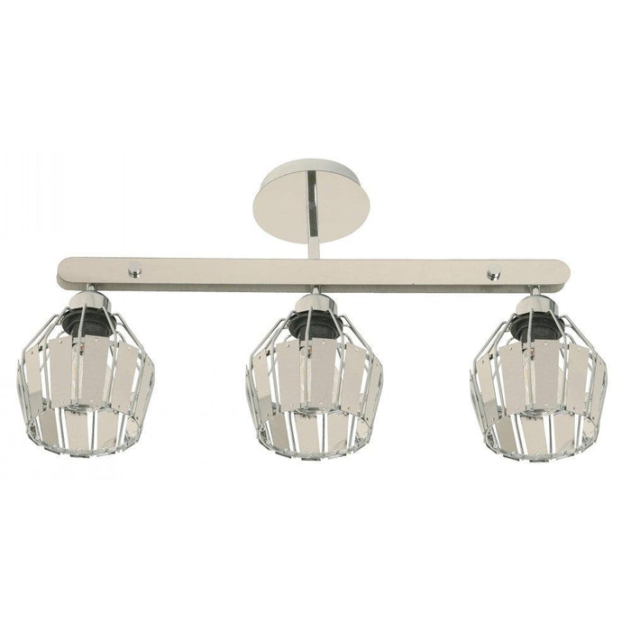 Lámpara Techo Cromo 3L E27 60W