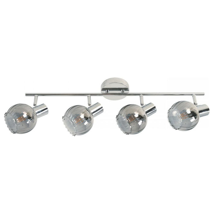 Lámpara Techo Reflectora Cromo 4L E14 40W